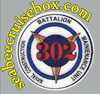 Naval Construction Battalion Maintenance unit 302 COMMAND HARDHAT STICKER
