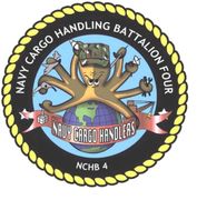 COMING SOON NAVY CARGO HANDLING BATTALION FOUR COMMAND HARDHAT STICKER 