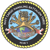 COMING SOON NAVY CARGO HANDLING BATTALION THREE COMMAND HARDHAT STICKER 