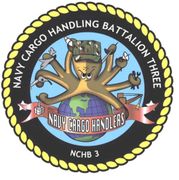 COMING SOON NAVY CARGO HANDLING BATTALION THREE COMMAND HARDHAT STICKER 