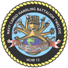 COMING SOON NAVY CARGO HANDLING BATTALION TWELEVE COMMAND HARDHAT STICKER 