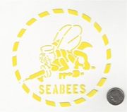 4 inch yellow, Transfer vinyl car sticker