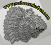 Seabee Combat warfare patch in silve, for enlisted.