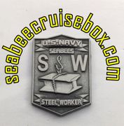 Seabee steel worker shield pin