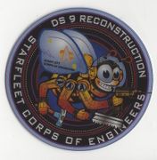 COMMAND HARDHAT STICKER, STARFLEET CORPS OF ENGINEERS 