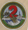 COMMAND HARDHAT STICKERS, 2 Diameter NAVAL AMPHIBIOUS CONSTRUCTION BATTALIONS TWO