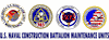 COMMAND HARDHAT STICKERS, CONSTRUCTION BATTALION MAINTENANCE UNITS 