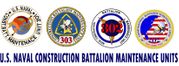 COMMAND HARDHAT STICKERS, CONSTRUCTION BATTALION MAINTENANCE UNITS 
