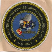 COMMAND HARDHAT STICKERS,  DISASTER PERPAREDNESS OPERATIONS SPECIALIST 