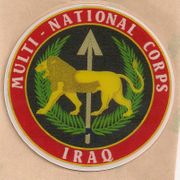 COMMAND HARDHAT STICKERS,  MULTI-NATIONAL CORPS IRAQ 