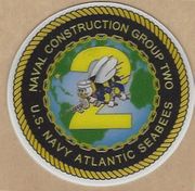 Naval Construction Group Two command sticker old