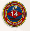 COMMAND HARDHAT STICKERS, Naval Mobile Construction Battalion 14(Southern Pride)