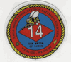 COMMAND HARDHAT STICKERS, Naval Mobile Construction Battalion 14 (The Pride of Dixie)