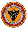 COMMAND HARDHAT STICKERS, Naval Mobile Construction Battalion 15