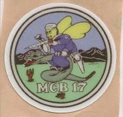 COMMAND HARDHAT STICKERS, Naval Mobile Construction Battalion 17