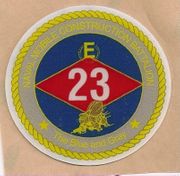 COMMAND HARDHAT STICKERS, Naval Mobile Construction Battalion 23 