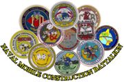 COMMAND HARDHAT STICKERS, Naval Mobile Construction Battalion 