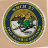 COMMAND HARDHAT STICKERS, Naval Mobile Construction Battalion 27 2 inch