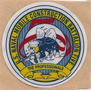 COMMAND HARDHAT STICKERS, Naval Mobile Construction Battalion 5 