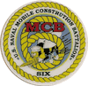 COMMAND HARDHAT STICKERS, Naval Mobile Construction Battalion 6