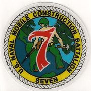 COMMAND HARDHAT STICKERS, Naval Mobile Construction Battalion 7