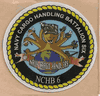 COMMAND HARDHAT STICKERS, NAVY CARGO HANDLING BATTION SIX 
