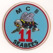 COMMAND HARDHAT STICKERS, OLD MCB 11 