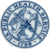 COMMAND HARDHAT STICKERS, US PUBLIC HELATH SERVICE 1798 in Blue