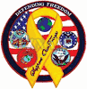 Defending Freedom Support Our Troops Back Patches 