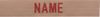 Name tapes in Desart Tan (DDU)