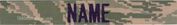 DIGITAL TIGER STRIPE AF ABU NAME TAPES, TWILL WINTER WEIGHT blue letters  3 TAPE MINIMUM ORDER 