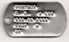 DOG TAG FOR USMC TROOPS With chain
