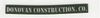 DONOVAN CONSTRUCTION CO. STICKER