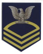 E 7 GOLD NAVY FLEET OLD SCHOOL HARDT STICKER