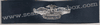 The Fleet Marine Force Warfare Insignia ENLISTED, Breast Device, Embroidered in Sliver Thread on BLUE coverall fabric The Fleet Marine Force Warfare Insignia ENLISTED, Breast Device, Embroidered in Sliver Thread on BLUE coverall fabric