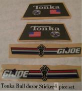 GI Joe Seabee Bulldozer 4 piece replacement Sticker