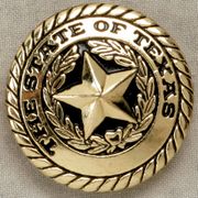 GOLD COLOR STATE OF TEXAS CONCHO