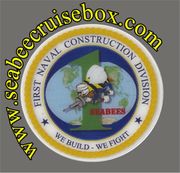 1st Naval Construction Division COMMAND A HARDHAT STICKER