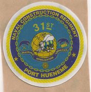 hardhat stickers, 31st  Naval Construction Regiment