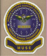 hardhat stickers, MUSE Seabee, COMMAND HARDHAT STICKER