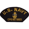 HONORS USN CPO RETIRED BALL CAP PATCHES