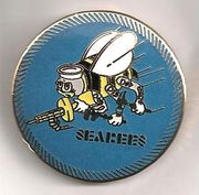 LARGE Seabees/Seals/navy divers HAT PINS