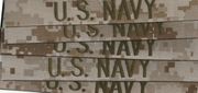 MCCUU NAME TAPES  DESART(...without the Black in the material.)