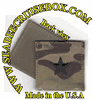 MultiCam Army RANK Brigadier General (07) Insignia w/ Hook Fastener black Thread