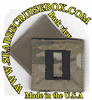 MultiCam Army RANK Captain Insignia (03) w/ Hook Fastener black Thread