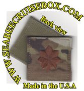 MultiCam Army RANK Major Insignia (04) w/ Hook Fastener Sudbued Gold Thread