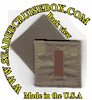 MultiCam Army RANK Second Lieutenant  (01) Insignia w/ Hook Fastener Sudbued Gold Thread