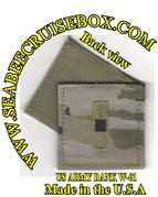 MultiCam Army W01 RANK Insignia w/ Hook Fastener black Thread