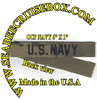 MultiCam BRANCH TAPES BLACK LETTERS  with VELCRO (6 INCH LENGTH)