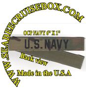 MultiCam BRANCH TAPES BLACK LETTERS  with VELCRO (6 INCH LENGTH)